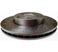 2x Brake disc perforated/vented B130709 DENCKERMANN for MERCEDES-BENZ C-CLASS