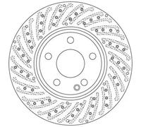 TRW DF6262S Brake Disc for MERCEDES-BENZ,VW