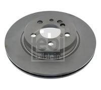 2x Brake disc Rear Axle internally vented 08130 FEBI BILSTEIN for MERCEDES-BENZ