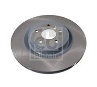 2x Brake disc Rear Axle internally vented 106300 FEBI BILSTEIN for JAGUAR XE