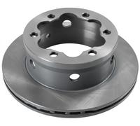 2x Brake disc Rear Axle internally vented 10639 FEBI BILSTEIN for VW