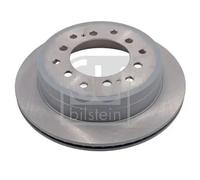 2x Brake disc Rear Axle internally vented 108393 FEBI BILSTEIN for TOYOTA