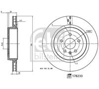 FEBI BILSTEIN 178233 Brake disc
