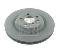 2x Brake disc Rear Axle internally vented 24957 FEBI BILSTEIN for MERCEDES-BENZ