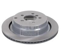 2x Brake disc Rear Axle internally vented 43888 FEBI BILSTEIN for LAND ROVER