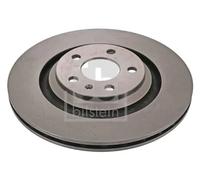 2x Brake disc Rear Axle internally vented 43909 FEBI BILSTEIN for AUDI A6 C6