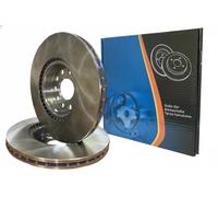 2x Brake disc Rear Axle internally vented 6051444 KRAFT AUTOMOTIVE