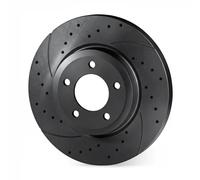 2x Brake disc Rear Axle Perforated RT 12052-GL T5 ROTINGER for FORD