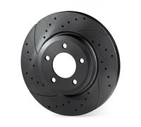 2x Brake disc Rear Axle Perforated RT 12253-GL T5 ROTINGER for SEAT AUDI VW
