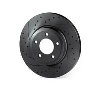 2x Brake disc Rear Axle Perforated RT 1622-GL T5 ROTINGER for AUDI SEAT
