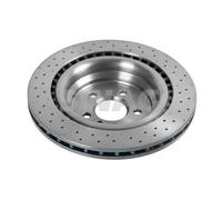 2x Brake disc Rear Axle perforated/vented 10 10 6606 SWAG for MERCEDES-BENZ GLE