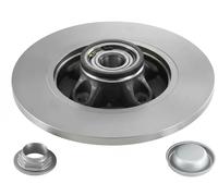 2x Brake disc Rear Axle Right solid KF159.60U SNR for CITROËN PEUGEOT DS