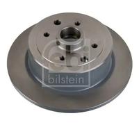 2x Brake disc Rear Axle solid 04525 FEBI BILSTEIN for OPEL VECTRA A