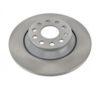 2x Brake disc Rear Axle solid 104496 FEBI BILSTEIN for SEAT AUDI VW SKODA FORD