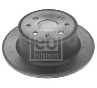 2x Brake disc Rear Axle solid 10749 FEBI BILSTEIN for OPEL CALIBRA A VECTRA A