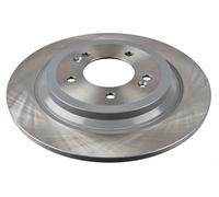 2x Brake disc Rear Axle solid 108637 FEBI BILSTEIN for HYUNDAI KIA