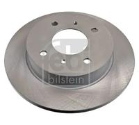 2x Brake disc Rear Axle solid 15895 FEBI BILSTEIN for NISSAN PRIMERA