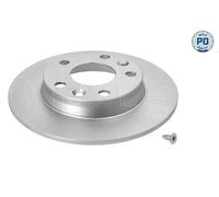 2x Brake disc Rear Axle solid 16-15 523 0005/PD MEYLE for RENAULT ZOE