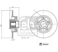 FEBI BILSTEIN 180024 Brake disc