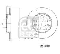 FEBI BILSTEIN 184694 Brake disc