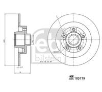 FEBI BILSTEIN 185719 Brake disc
