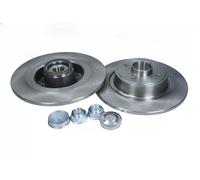 2x Brake disc Rear Axle solid 19-1966 MAXGEAR for RENAULT GRAND SCÉNIC II