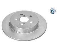 2x Brake disc Rear Axle solid 30-15 523 0115/PD MEYLE for TOYOTA YARIS