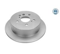 2x Brake disc Rear Axle solid 37-15 523 0037/PD MEYLE for LEXUS RX