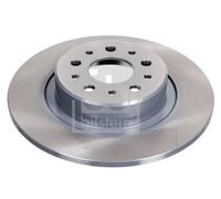 2x Brake disc Rear Axle solid 43850 FEBI BILSTEIN for ALFA ROMEO 156 GT 147