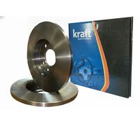 2x Brake disc Rear Axle solid 6051663 KRAFT AUTOMOTIVE for OPEL CHEVROLET
