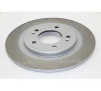 2x Brake disc Rear Axle solid 61-0H-H09C ASHIKA for HYUNDAI i40 I CW i40 I
