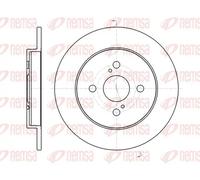 2x Brake disc Rear Axle solid 61004.00 REMSA for TOYOTA YARIS/VITZ IQ