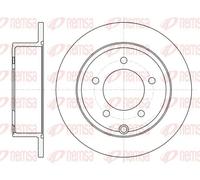 2x Brake disc Rear Axle solid 61025.00 REMSA for CHRYSLER DODGE