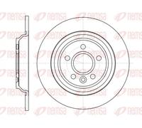 REMSA REAR 2 X BRAKE DISC 6104500 FOR VOLVO