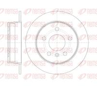 2x Brake disc Rear Axle solid 61065.00 REMSA for MERCEDES-BENZ A-CLASS