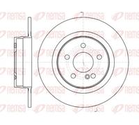 2x Brake disc Rear Axle solid 61070.00 REMSA for MERCEDES-BENZ C-CLASS T-Model
