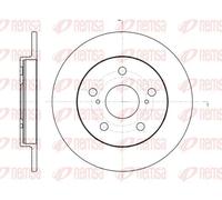 2x Brake disc Rear Axle solid 61074.00 REMSA for TOYOTA COROLLA Saloon AURIS