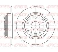2x Brake disc Rear Axle solid 61090.00 REMSA for HONDA ACCORD VII