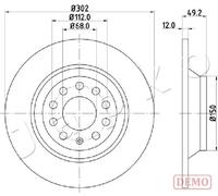 2x Brake disc Rear Axle solid 610915C JAPKO for AUDI A6 C6 A6 C6 Avant