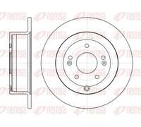 2x Brake disc Rear Axle solid 61106.00 REMSA for HYUNDAI SANTA FÉ I SANTA FÉ II