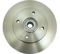 2x Brake disc Rear Axle solid 6110723 METZGER for PEUGEOT CITROËN
