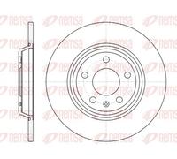 2x Brake disc Rear Axle solid 61112.00 REMSA for AUDI A7 Sportback A6 C7 Q5 A5