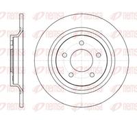 2x Brake disc Rear Axle solid 61113.00 REMSA for MAZDA 5 MX-5 Mk III
