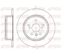 2x Brake disc Rear Axle solid 61128.00 REMSA for LEXUS RX