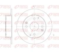 2x Brake disc Rear Axle solid 61156.00 REMSA for HONDA ACCORD VI