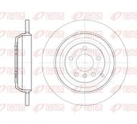 2x Brake disc Rear Axle solid 61166.00 REMSA for MERCEDES-BENZ R-CLASS M-CLASS