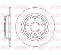 2x Brake disc Rear Axle solid 61167.00 REMSA for FORD VOLVO
