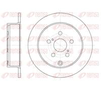 2x Brake disc Rear Axle solid 61168.00 REMSA for TOYOTA CELICA Coupe