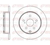 REMSA REAR 2 X BRAKE DISC 6118800 FOR TOYOTA