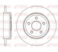 2x Brake disc Rear Axle solid 61211.00 REMSA for JEEP GRAND CHEROKEE III
